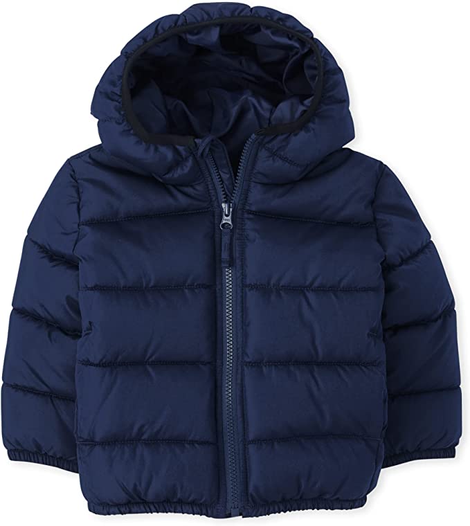 The Children's Place Baby Boys and Toddler Medium Weight Puffer Jacket, Wind, Water-Resistant