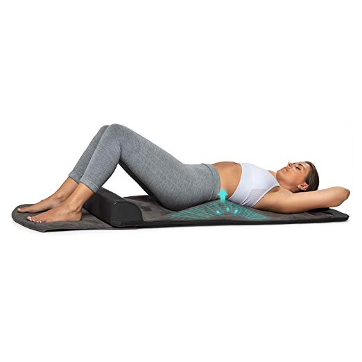 Back Stretching Mat with 4 Stretching Programs for Full Body Relax, Release Tensions and Pain in Tired Muscles, Improve Flexibility, Simple Folding Design   Handy Strapping System