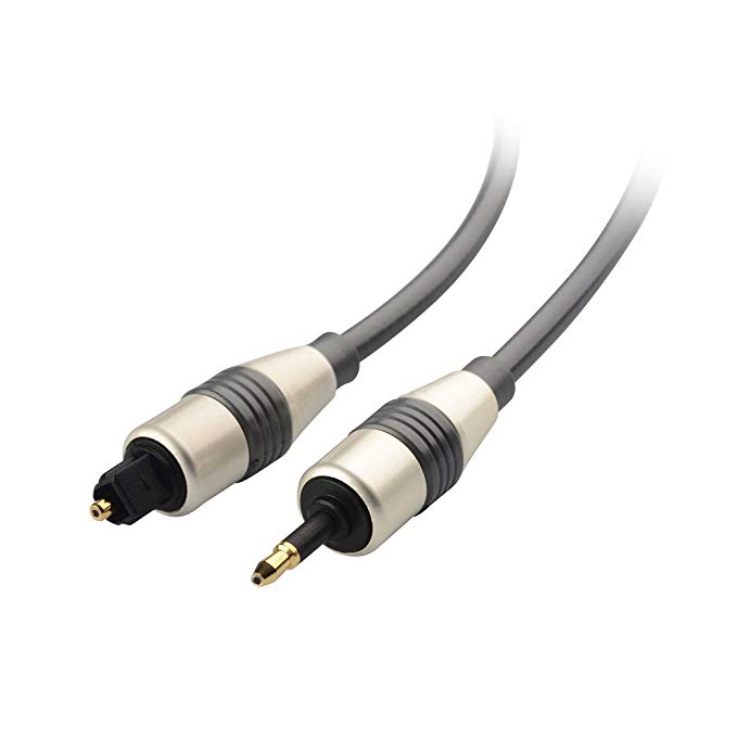 Cable Matters Toslink to Mini Toslink Cable - 15 Feet