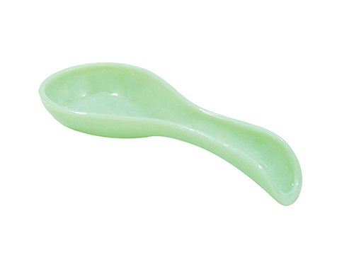 Tablecraft HJB1 Glass Spoon Rest, 8 x 3.5 x 1.25, Green