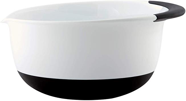 OXO Good Grips 1-1/2-Quart Mixing Bowl, White/Black