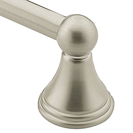 Moen DN8418BN Preston 18-Inch Bathroom Towel Bar, Brushed Nickel