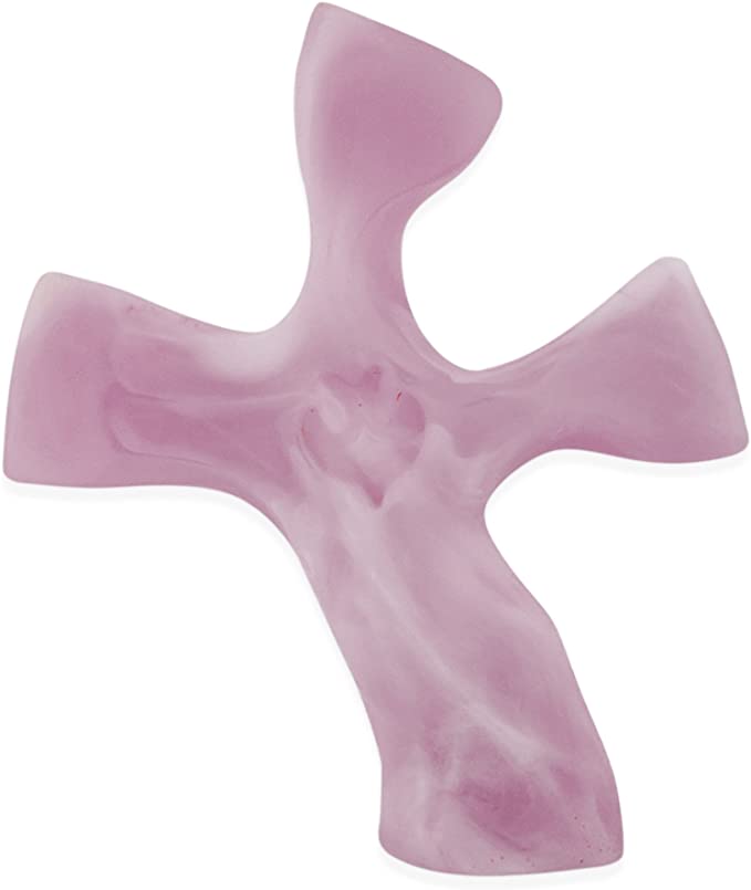 Clinging Cross - Cross Contours to The Human Hand - Made in USA (Rose)