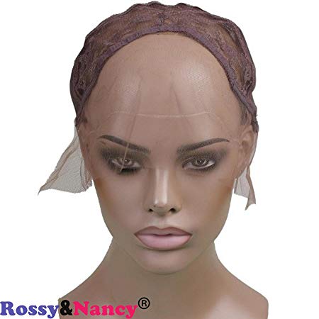 Rossy&Nancy French Best Kind of Lace Front Wig Weaving Medium Brown Cap with adjustable Strap for Making Wigs