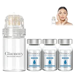 Glamroy Micro Infusion System, GlamroyMicro Infusion System for Face and Lips, Glamroy Micro Infusion Facial System, Radiant, Flawless Skin in 5 Minutes With Micro-Infusion System (3PCS)