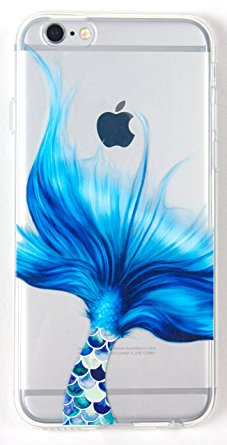 iPhone 7 Case, YogaCase InTrends Silicone Back Protective Cover (Mermaid Tale)