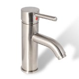 Decor Star BRG01-SB-U Single Handle Bathroom Vanity Sink Lavatory Faucet cUPC NSF Lead Free Brushed Nickel