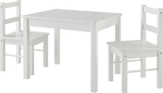 Cosco Hazel Kids Table and Chairs Set White