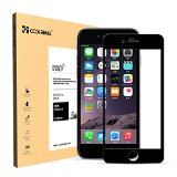Coolreall Premium Tempered Glass Screen Protector 47 inch for iPhone 6 iPhone 6S - Black 033mm HD edge to edge Full Front Screen Cover
