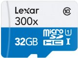 Lexar High-Performance MicroSDHC 300x 32GB UHS-IU1 Up to 45MBs Read wAdapter Flash Memory Card LSDMI32GBBNL300A