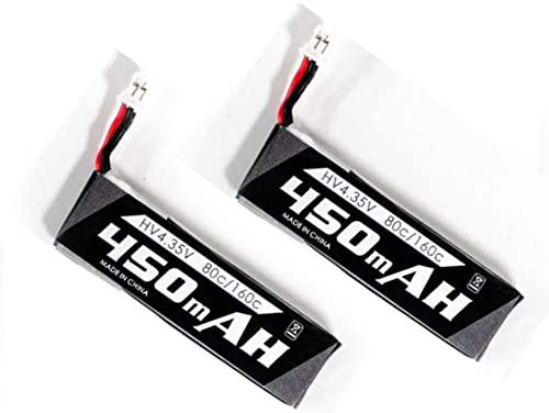 2pcs - EMAX 1s 450mah 3.7hv Batteries for Tinyhawk S, Tinyhawk, Tinyhawk Freestyle FPV Drones Quads