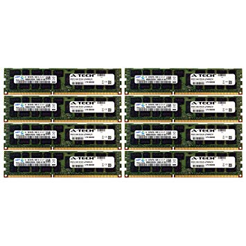 A-Tech Samsung 64GB Kit 8X 8GB PC3-10600 1.35V Dell PowerEdge R820 A2626093 R910 T410 R415 A2862069 M610 R510 R710 A2862074 T610 T710 A3721482 C1100 C2100 C6145 C6100 C6105 R320 C6220 Memory RAM