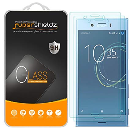 [2-Pack] Supershieldz for Sony "Xperia XZ1 Compact" Tempered Glass Screen Protector, Anti-Scratch, Anti-Fingerprint, Lifetime Replacement Warranty