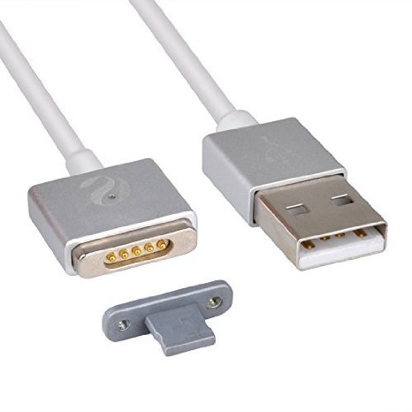 Magnetic Cell Phone Cable - Micro USB to USB for Data and Charging Works with Samsung and Android devices