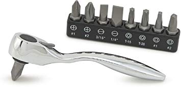 Titan Tools 11205 Offset Micro Bit Driver with Bits