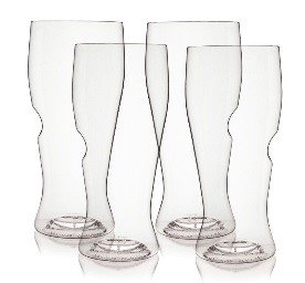The govino Go Anywhere Classic Series Beer Glasses Flexible Shatterproof Recyclable, 16-ounce, Set of 4