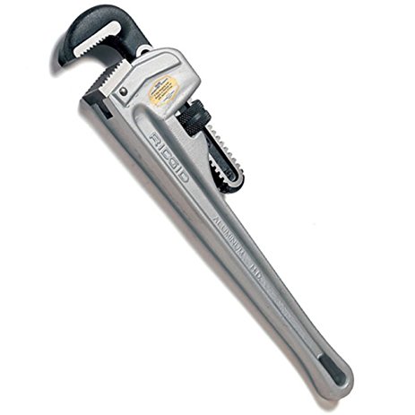 RIDGID 47057 Model 812 Aluminum Straight Pipe Wrench, 12-inch Plumbing Wrench