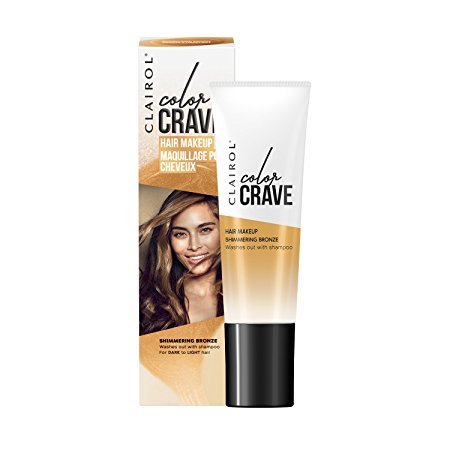 Clairol Crave Temporary Hair Color Makeup, Shimmering Bronze