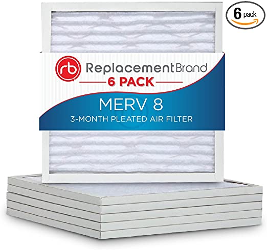 ReplacementBrand 16x25x1 MERV 8 Air Filter/Furnace Filter (6 Pack)