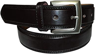 Men's Leather Belt, Classic Style, Many Colours 1.25" Wide, Up To 60" Waist