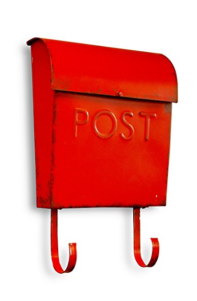 NACH Nach TH-15657 Aged Euro Mailbox, Red