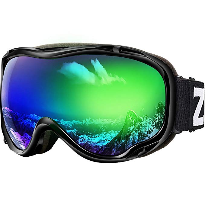 Zionor Lagopus Ski Snowboard Goggles UV Protection Anti-Fog Snow Goggles for Men Women Youth