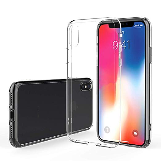 Crystal Clear Transparent Case with 9H Hardness Shock-Resistant Scratch-Resistant Armored Glass Compatible with iPhone 7 Plus iPhone 8 Plus