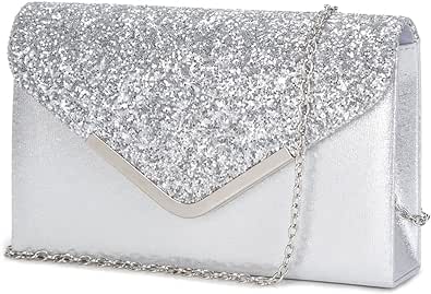 Women's Evening Clutch Small Crossbody Purse for Prom Classic Wedding Party Shoulder Bags
