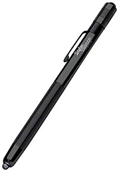 Streamlight 65022 Stylus 3-AAAA LED Pen Light, Black with Ice Blue Light 6-1/4-Inch - 2 Lumens