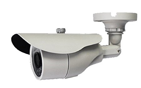 iPower Security SCCAME0036 70-Feet Indoor Outdoor 850TVL Bullet Security Camera 3.6mm 24 IR LED (White)