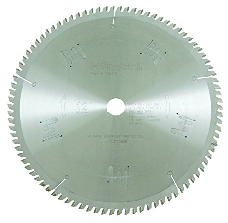 Hitachi 726101 90-Teeth Tungsten Carbide Tipped 12-Inch ATB 1-Inch Arbor Finish Saw Blade