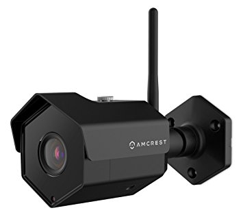 Amcrest ProHD Outdoor 4-Megapixel (2688 x 1520P) WiFi Wireless IP Security Bullet Camera - IP67 Weatherproof, 4MP (1080P/1520P), IP4M-1026B (Black)