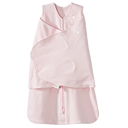 HALO SleepSack 100% Cotton Swaddle, Soft Pink, Newborn