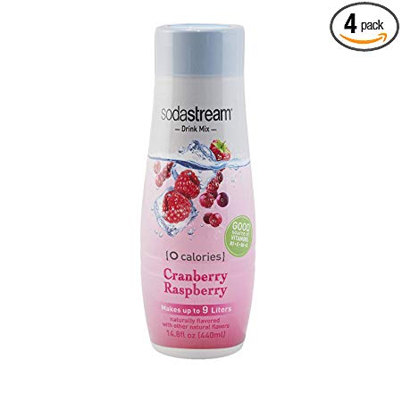SodaStream Cranberry Raspberry Zero Calorie, 440ml 4-Pack