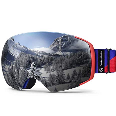 OutdoorMaster Ski Goggles PRO - Frameless, Interchangeable Lens 100% UV400 Protection Snow Goggles for Men & Women