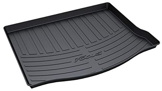 Vesul Rubber Rear Trunk Cargo Liner Trunk Tray Floor Mat Carpet Cover Fits on Ford Focus Hatchback 2012 2013 2014 2015 2016 2017 2018