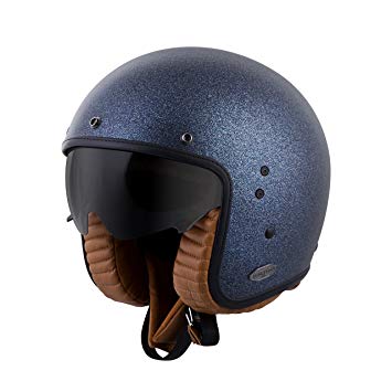 ScorpionExo Belfast 3/4 Open Face Helmet (Matte Metallic Blue, X-Large)