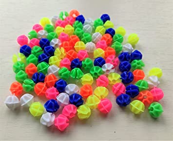 wan chang you 108 PCS Assorted Colors Bike Bicycle Wheel Spokes Plastic Clip Bead Derections