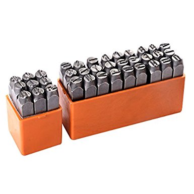 Goplus® 36 pcs 3/8" 10mm Letter and Number Steel Metal Stamping Stamper Punch Tool Kit New