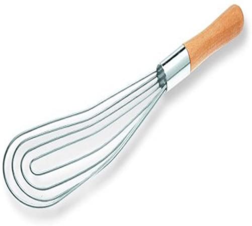 Best Manufacturers Flat Roux/Gravy Whip 12-inch Wood Handle
