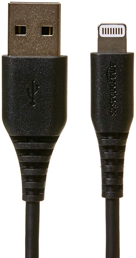 AmazonBasics Lightning to USB A Cable - MFi Certified- 10 Feet (3 Meters) - Black