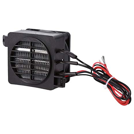 Fdit PTC Car Air Heater 100W 12V Energy Saving Car Fan Heater Constant Temperature Heating Element Heaters