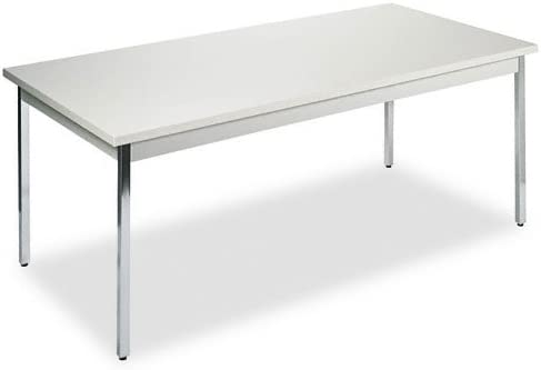 HON 72 by 36 by 29-Inch Non-Folding Rectangular Utility Table, Light Gray