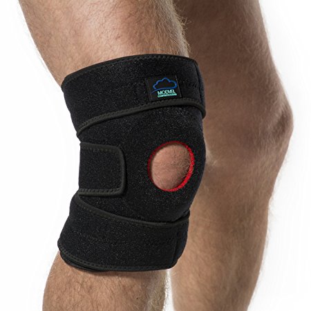 Modvel Premium Supportive Knee Brace – Flexible Neoprene Knee Protection Wrap, Breathable Unisex Knee Compression Sleeve For Running, Sports & Arthritis, Promotes Pain Relief (MV-105)