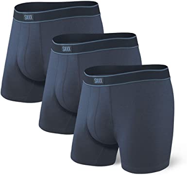 Saxx Men's Underwear - Daytripper Boxer Briefs with Built-in Ballpark Pouch Support – Pack of 3