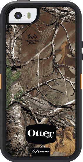 OtterBox DEFENDER SERIES Case for iPhone 55sSE - Retail Packaging - REALTREE XTRA BLAZE ORANGEBLACK WREALTREE XTRA DESIGN