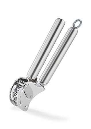 Rösle Stainless Steel 9-inch Mincing Garlic / Ginger Press with Scraper