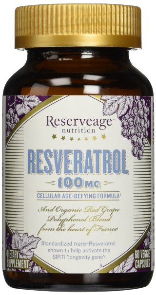 ReserveAge Resveratrol 100 MG 60 Vegetarian Capsules