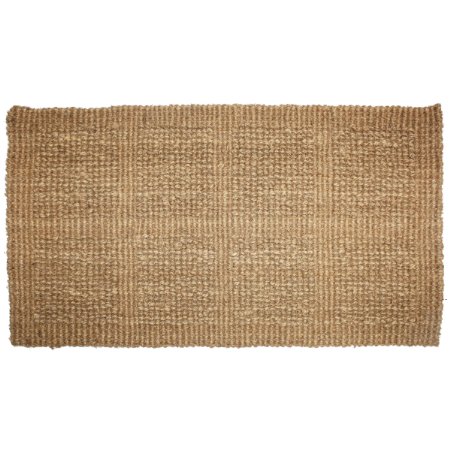 J & M Home Fashions Plain Tile Loop Woven Coco Doormat, 22-Inch by 36-Inch