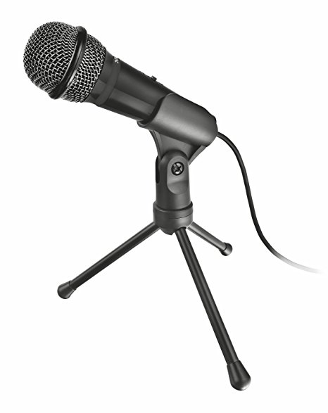 Trust Starzz USB Microphone and Stand for PC and Laptop, USB Connected